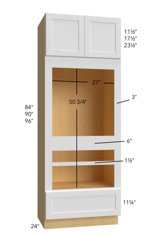 OVEN CABINET DOUBLE WITH 1 DRAWER - Luna Timber