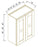 GLASS DOOR WALL CABINETS - Escada White