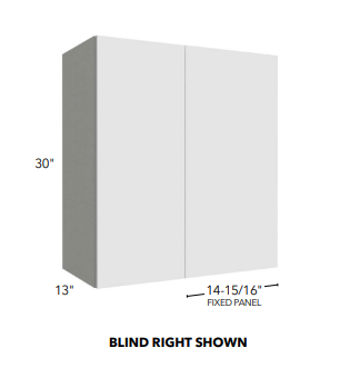WALL BLIND CABINETS - Bianco Matte