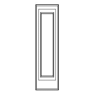 WALL & BASE DECORATIVE DOOR PANELS - Escada Gray