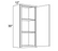 30" HIGH WALL CABINETS- SINGLE DOOR  Fabuwood Onyx Horizon