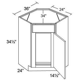DIAGONAL SINK BASE - Luna Dove
