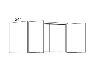REFRIGIRATOR WALL CABINETS - 24" DEEP  Fabuwood Metro Frost