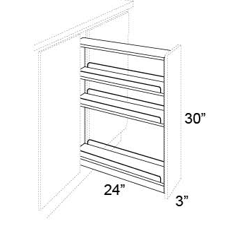 BASE PULL OUTS - Fusion Kona (CABINET NOT INCLUDED)