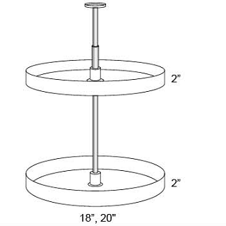 LAZY SUSAN SPINNER DRAWER BASES- 4 DRAWERS - Fabuwood Luna Timber ...