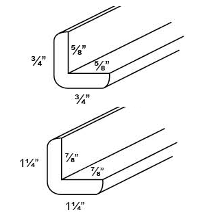 OUTSIDE CORNER MOLDING Fabuwood Fusion Nickel