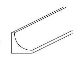 INSIDE CORNER MOLDING - Shaker Gray 